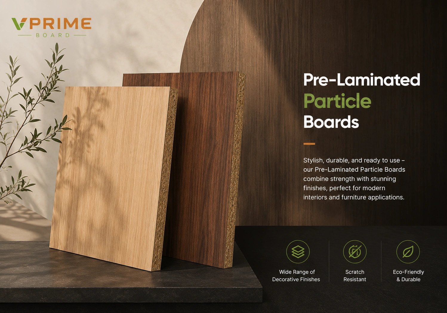Home-Pre-laminated-Particle-Boards