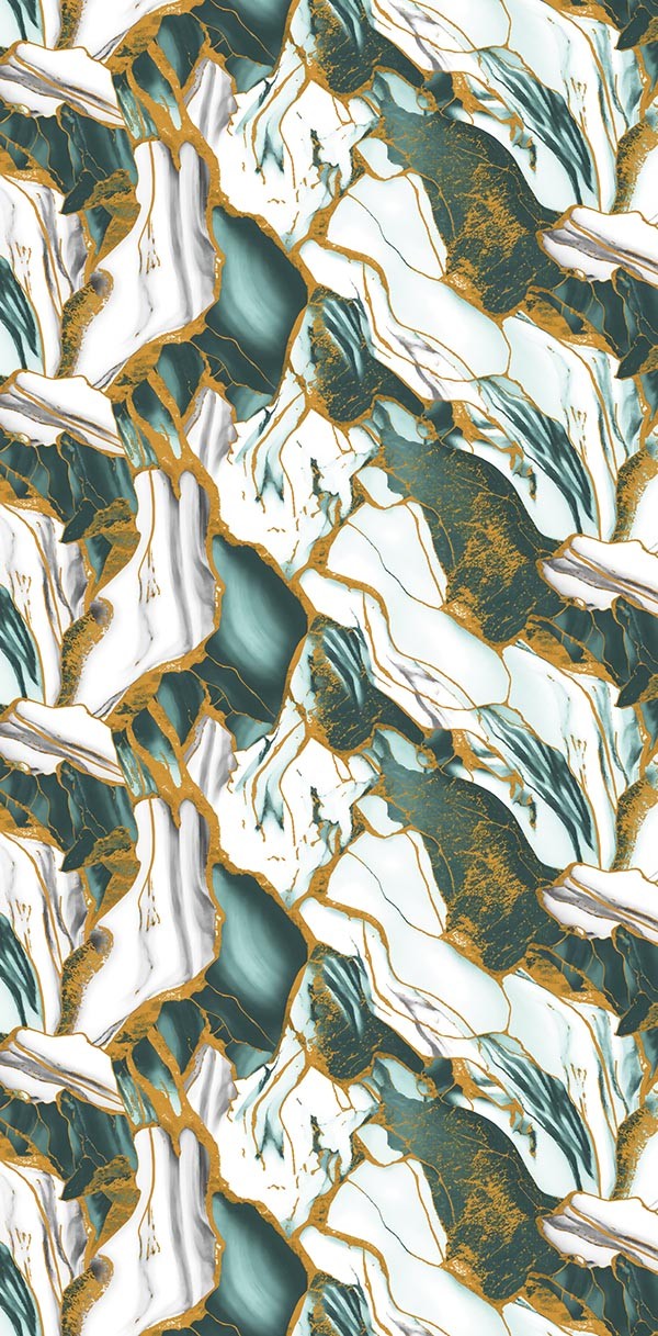 VM- 3019 GREEN CRYSTAL MARBLE